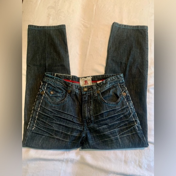 Kanji Men’s Embroidered Jeans - Picture 7 of 7